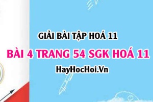 Giải bài 4 trang 54 SGK Hoá 11: Axit Photphoric và Muối Photphat